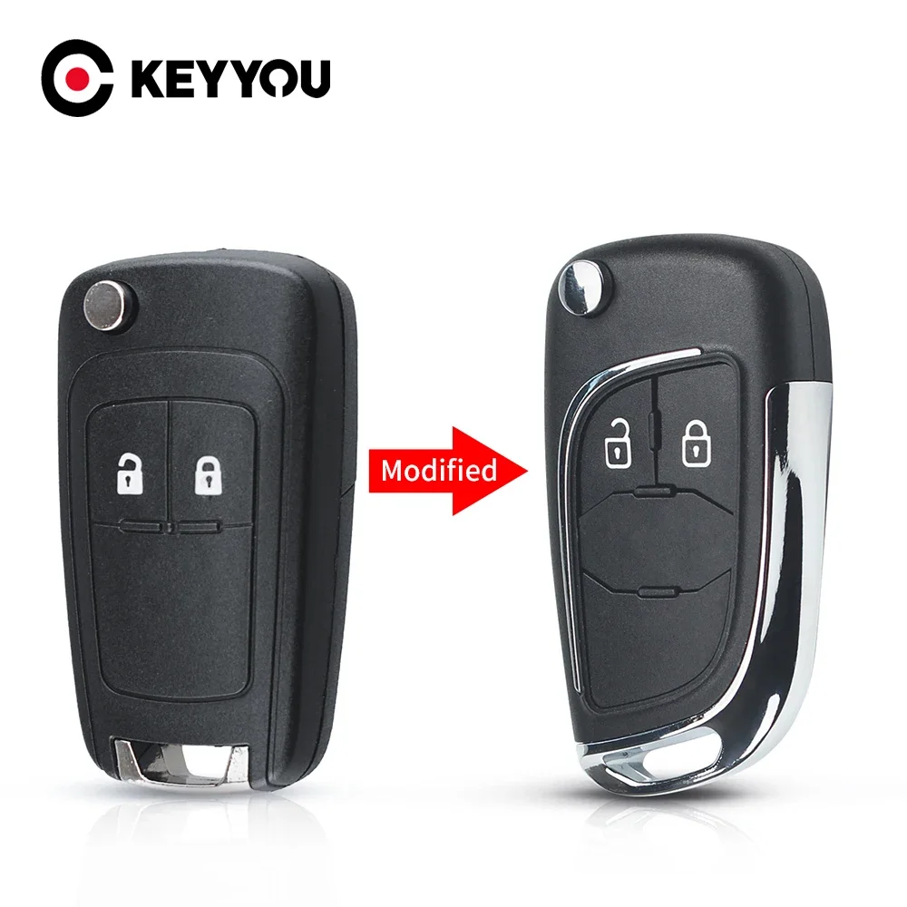 KEYYOU Remote Car Key Case For Chevrolet Cruze OPEL Insignia Astra Zafira Mokka Agila Corsa Meriva Signum Tigra Mando