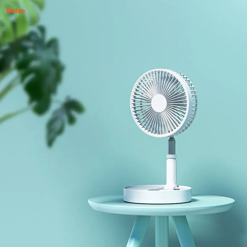 Portable Usb Charging Air Coolers Folding Telescopic Desktop Fan  Low Noise 7200Mah Powerful Electric Fans For Home Office