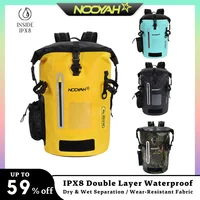 NOOYAH Waterproof Dry Bag IPX8 Roll-Top Closure Waterproof Backpack Fishing Bag Double Layer Rucksack Outdoor Sport Dry Backpack 1
