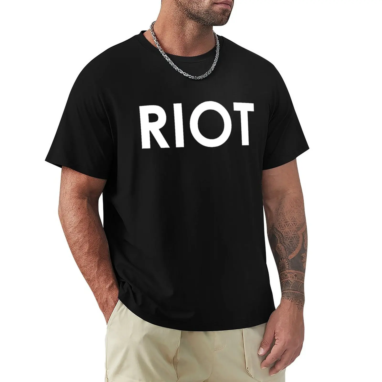 

RIOT T-Shirt hippie clothes blacks kawaii clothes mens graphic t-shirts