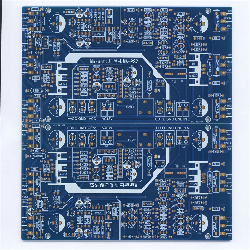 Reference MARANTZ Circuit ,1 Pair MA-9S2 Two Channel Home Audio Power Amplifier Board PCB（Empty PCB board