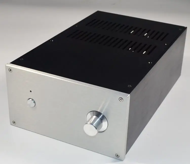 

Усилитель мощности с алюминиевым шасси, DIY, Hi-Fi проекционный блок, фотоусилитель, размер 351*225*120 мм