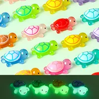 Glow-in-the-dark Turtle Mini Resin Photo Accessories Desktop Decoration Glow-in-the-dark Turtle Ornamental Fish Tank Mini 1