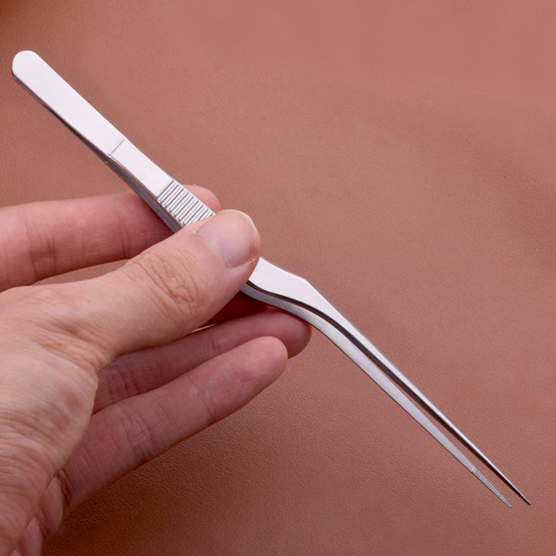 Ear Nose Earpick Wax Removal Forceps Angled Clamp Nasal Tool Curved Earwax Tweezers Clip Eyelash Remover Cleaner Tweezer 4