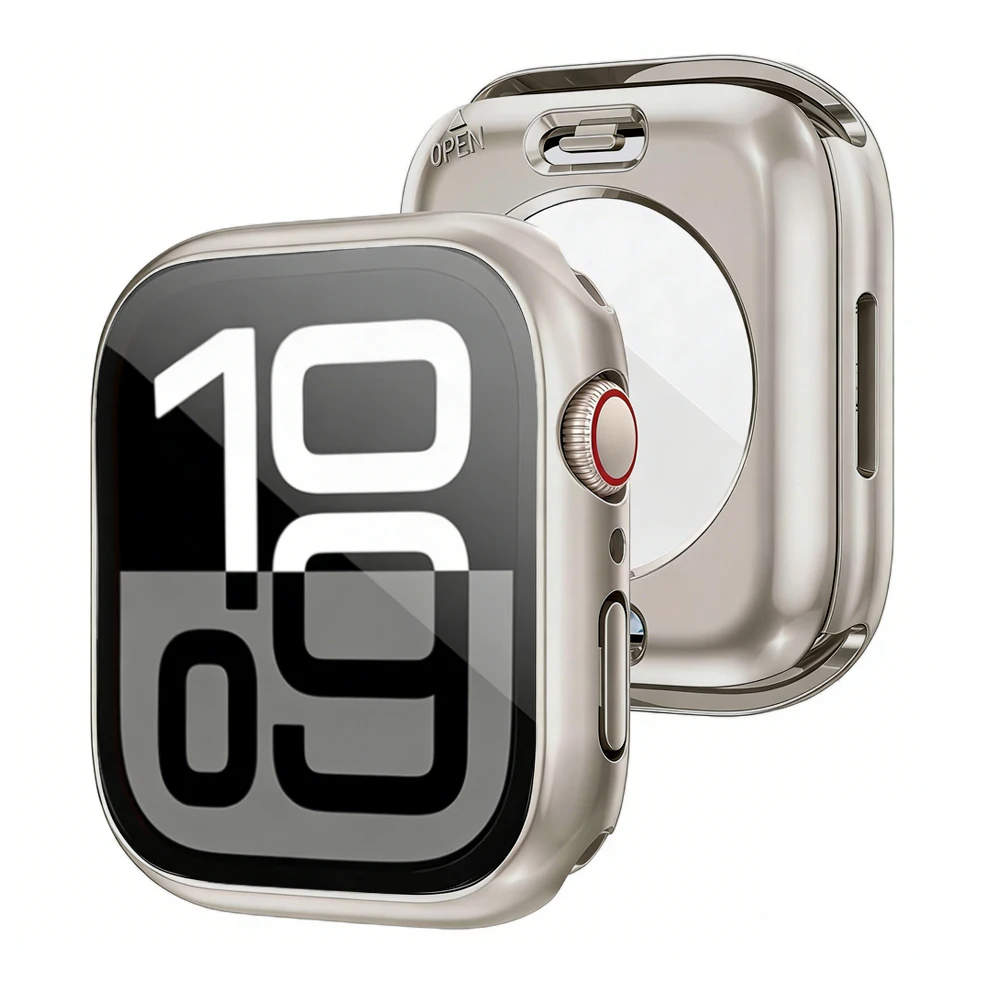 3-in-1 Apple Watch Protective Kit: Tempered Glass Face Cover & Back Bumper