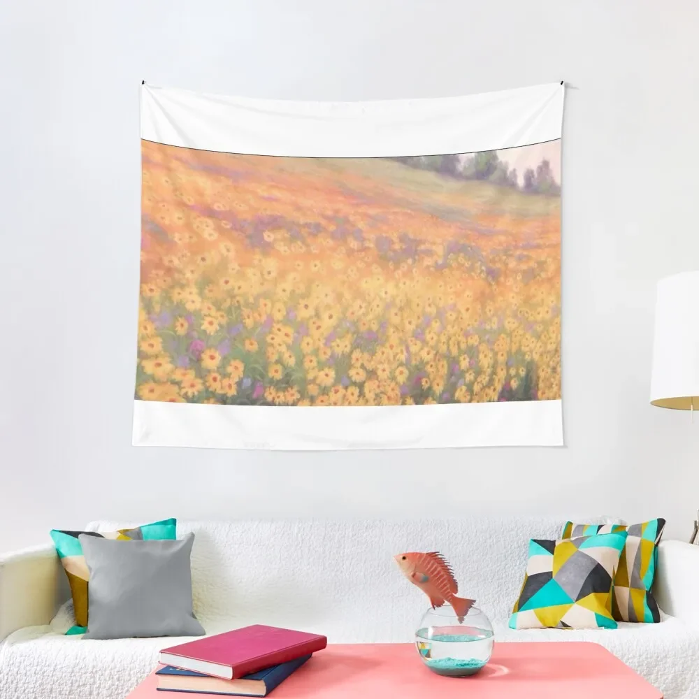 

Wildflower Mural without text Tapestry Room Aesthetic Decor Decoration Pictures Room Wall Tapestry