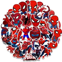 

Spider Man Stickers 35/70pcs Anime Stickers Refrigerator Motorcycle Luggage Laptop Skateboard Guitar Decal Toys for Children