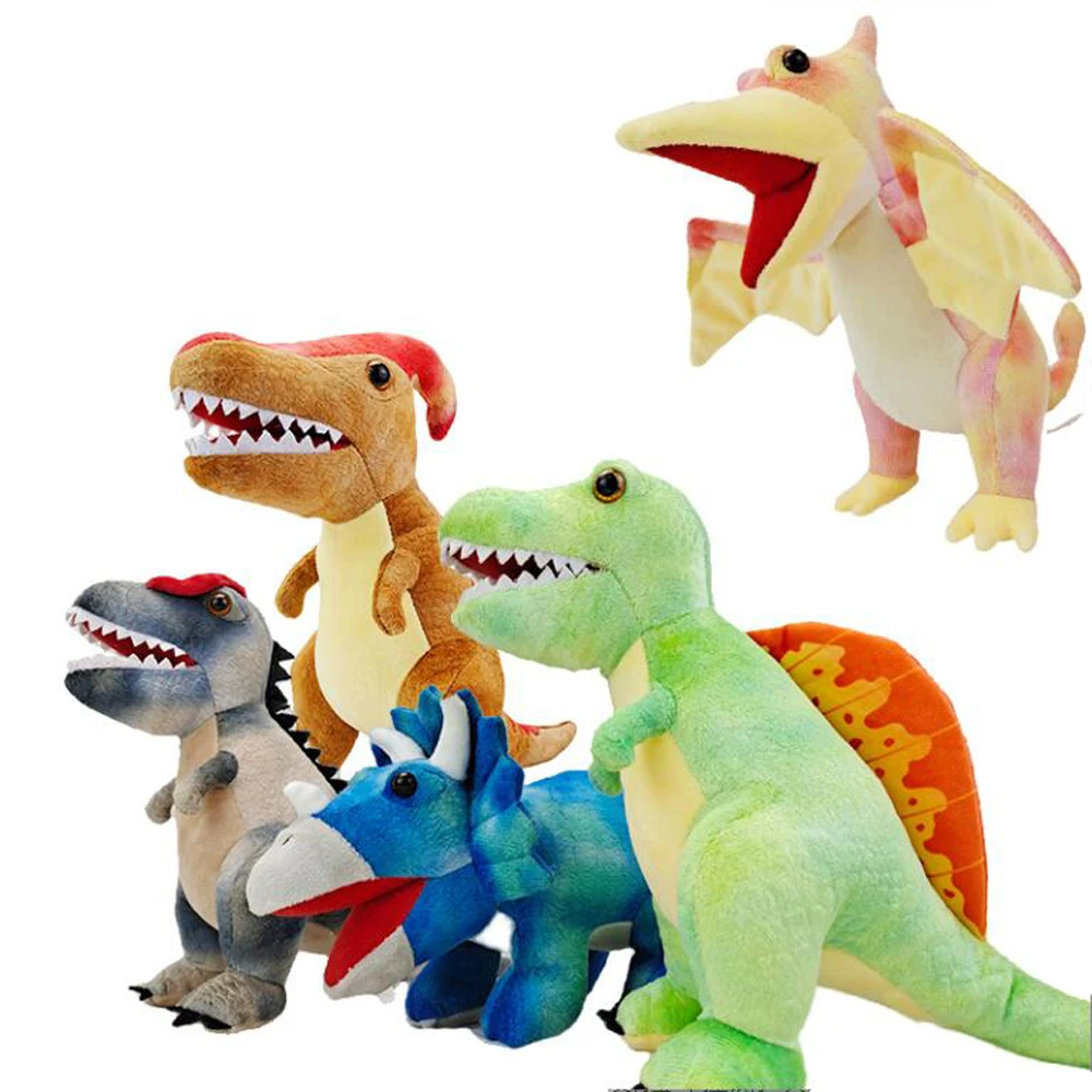 Simulated Tyrannosaurus Rex Triceratops Dinosaur Children Plush Stuffed Toy