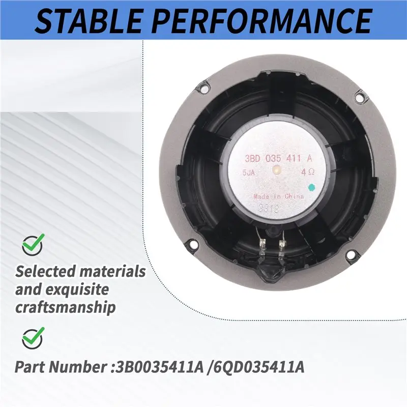 Passat Passat-Polo Passat B5 Touran 3B0035411A 6QD035411A, 자동차 전면 후면 도어 스피커 B 용 HOT-Car 전면 후면 도어 스피커 베이스