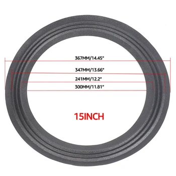 Altoparlante Schiuma Surround Bordo Anelli Kit di Riparazione 2 Confezioni 6.5''/8''/10"/12"/15" pollici Fai Da Te Altoparlante