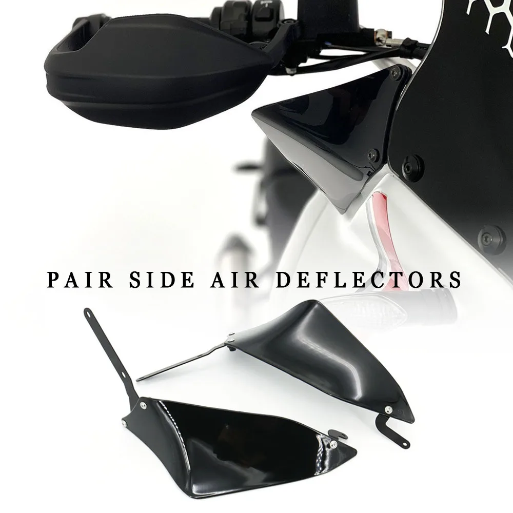 

Новинка, пара боковых дефлекторов воздуха для мотоциклов WRS, глянцевый черный для Ducati Desert X пустыtx 2022 2023