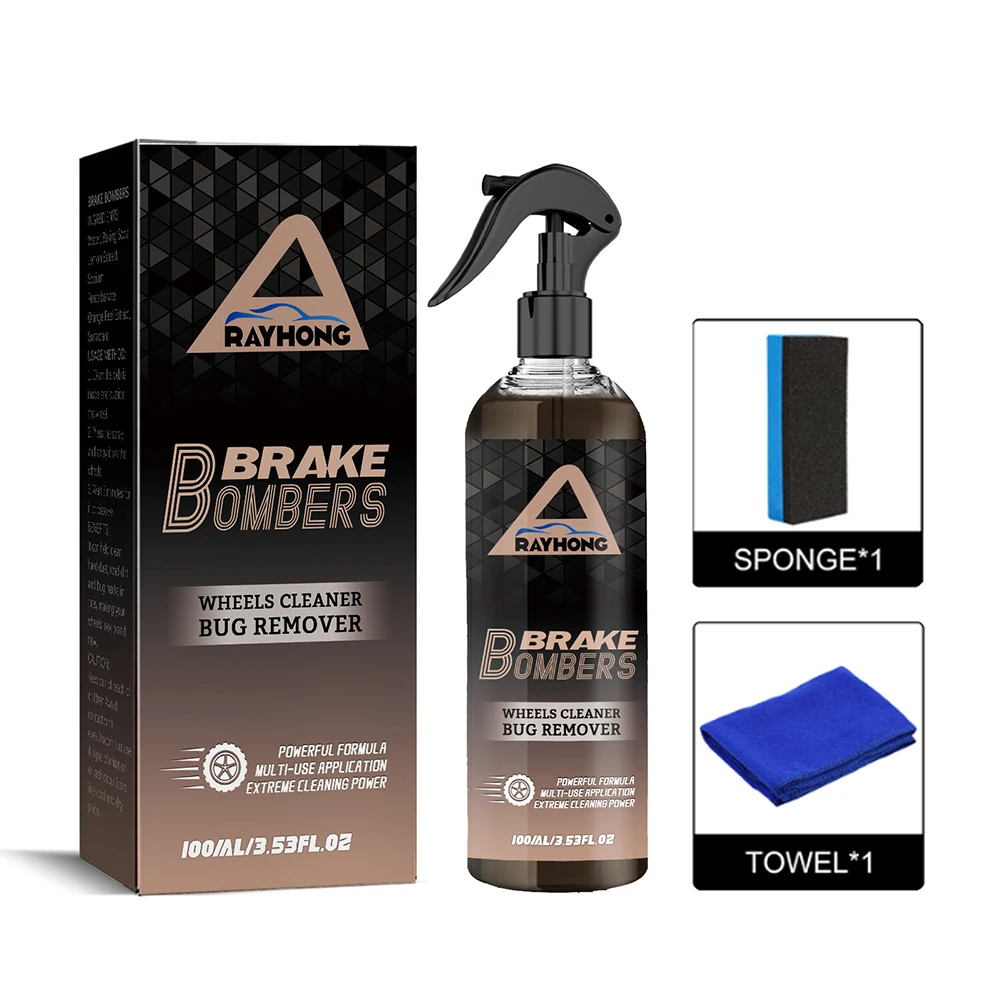 PowerfulCarBrakeCleanerSetRustRemoverSprayerwithSpongeMulti