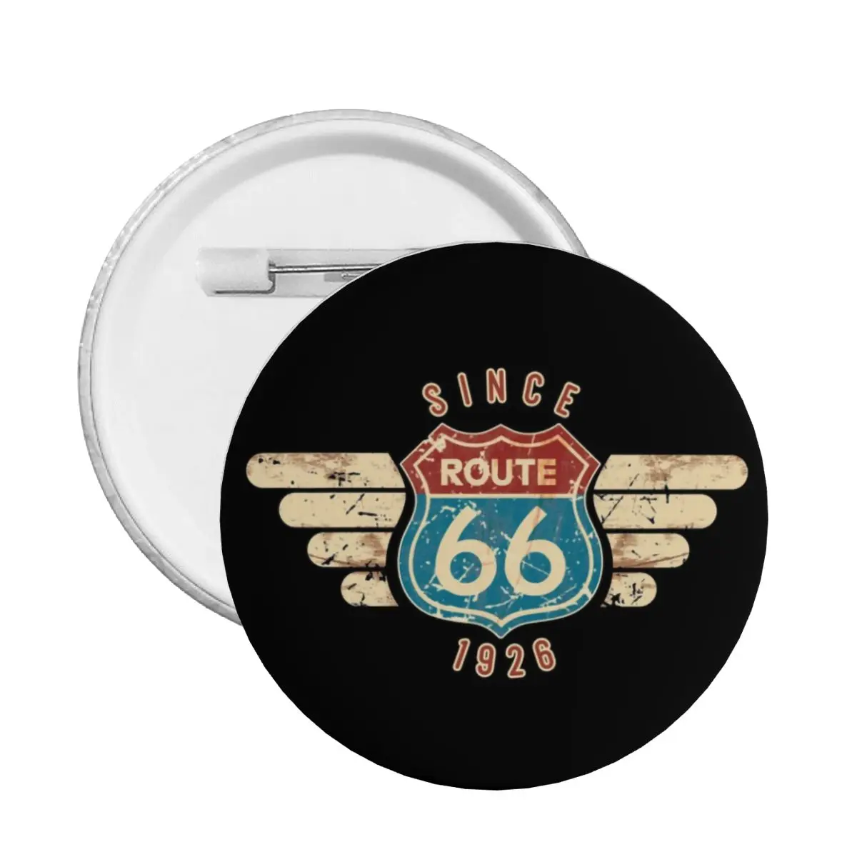 Route 66 Stazione Di Servizio Pin Up Pin Bottoni Posteriori Per Vestiti Personalizzabili Fill Her Up Badge Spilla Pinback