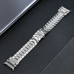 Luxury Titanium Stainless Steel Watch Band - Premium Metal Wristband in Elegant Titanium Color for Galaxy Watch Ultra (Titanium silver)