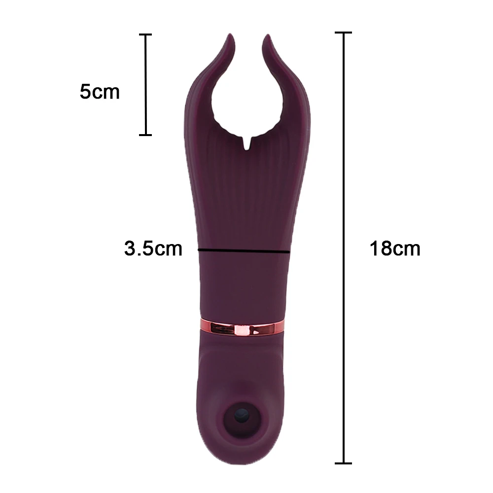 IN 1 2 Morsetti per capezzoli Vibratori succhiatori per donne Clitoride Sucker Ingrandimento del seno Giocattoli anali Masturbatore femminile_voghion.com