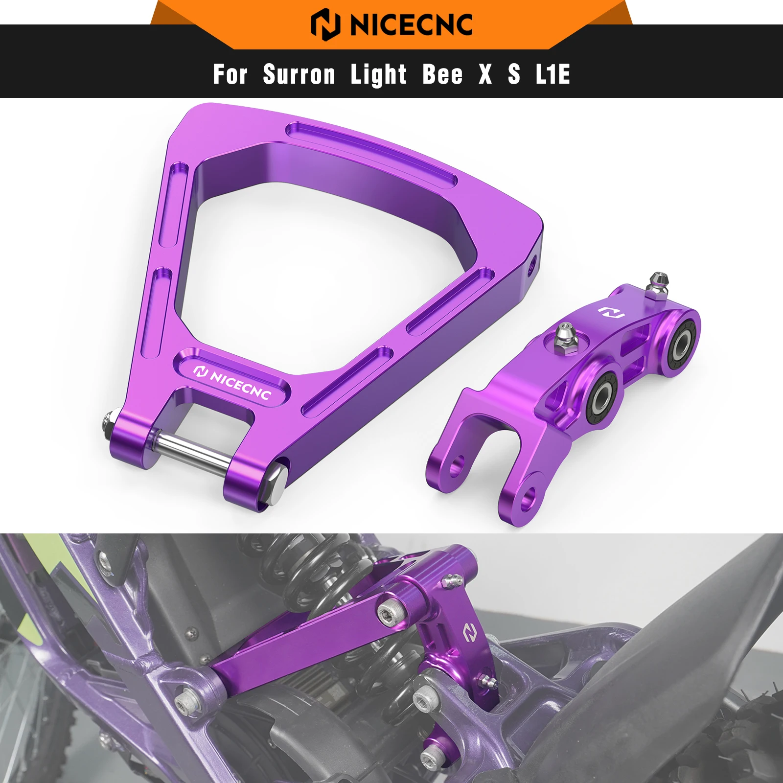Support De Montage Phare Avant Moto SurRon Light Bee X160 X260 - Accessoire Tout-Terrain