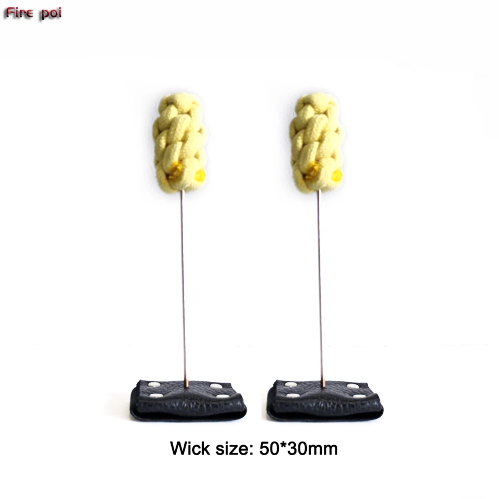Fire Poi – Juego De 2 Unidades Con Cabezas De Kevlar De 50 Mm, Cadenas Ajustables Para Malabares Con Fuego, Circo O Danza Malabares Fuego Espectáculos