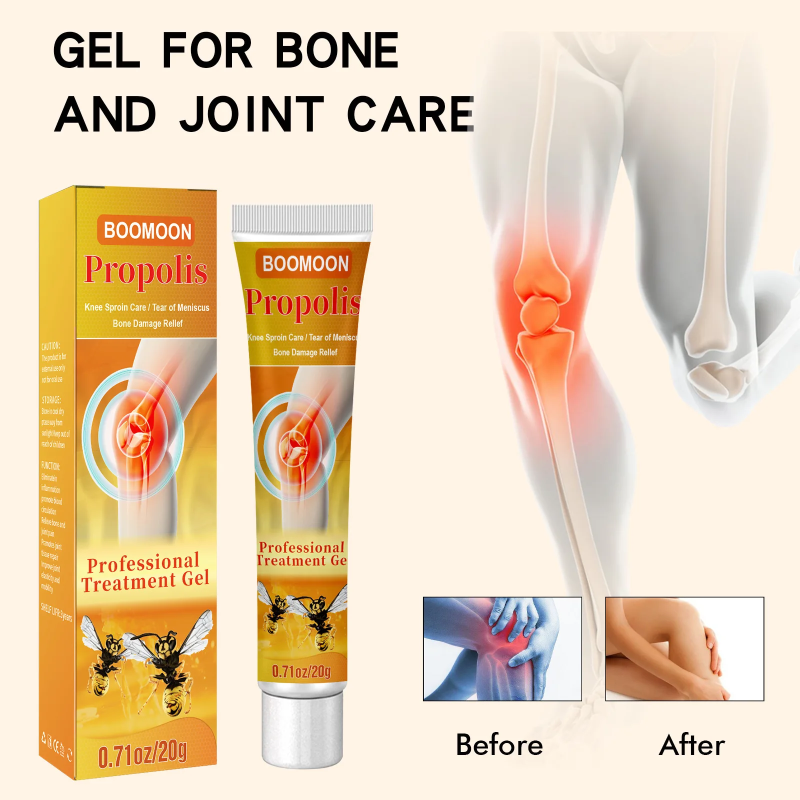 Joint Care Cream Bee Venom External Cream Spine Knee Joint Relief Pain Massage Activating Meridian Body Joint Analgesic Cream