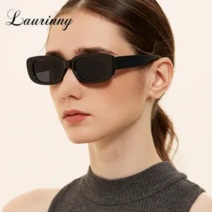 Fashion Vintage Rectangle Sunglasses Women 2024 Retro Brand Design Frame Sun Glasses Trendy Lens Shades Eyewear UV400 Female