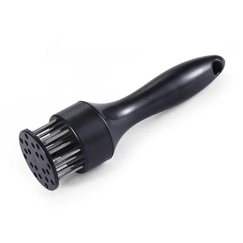 21-Pin Household Round Stainless Steel Steak Tender Meat Needle Pork Meat Tenderizer Rib Breaker Kitchen Cook Tools Hammer wood meat tenderizer