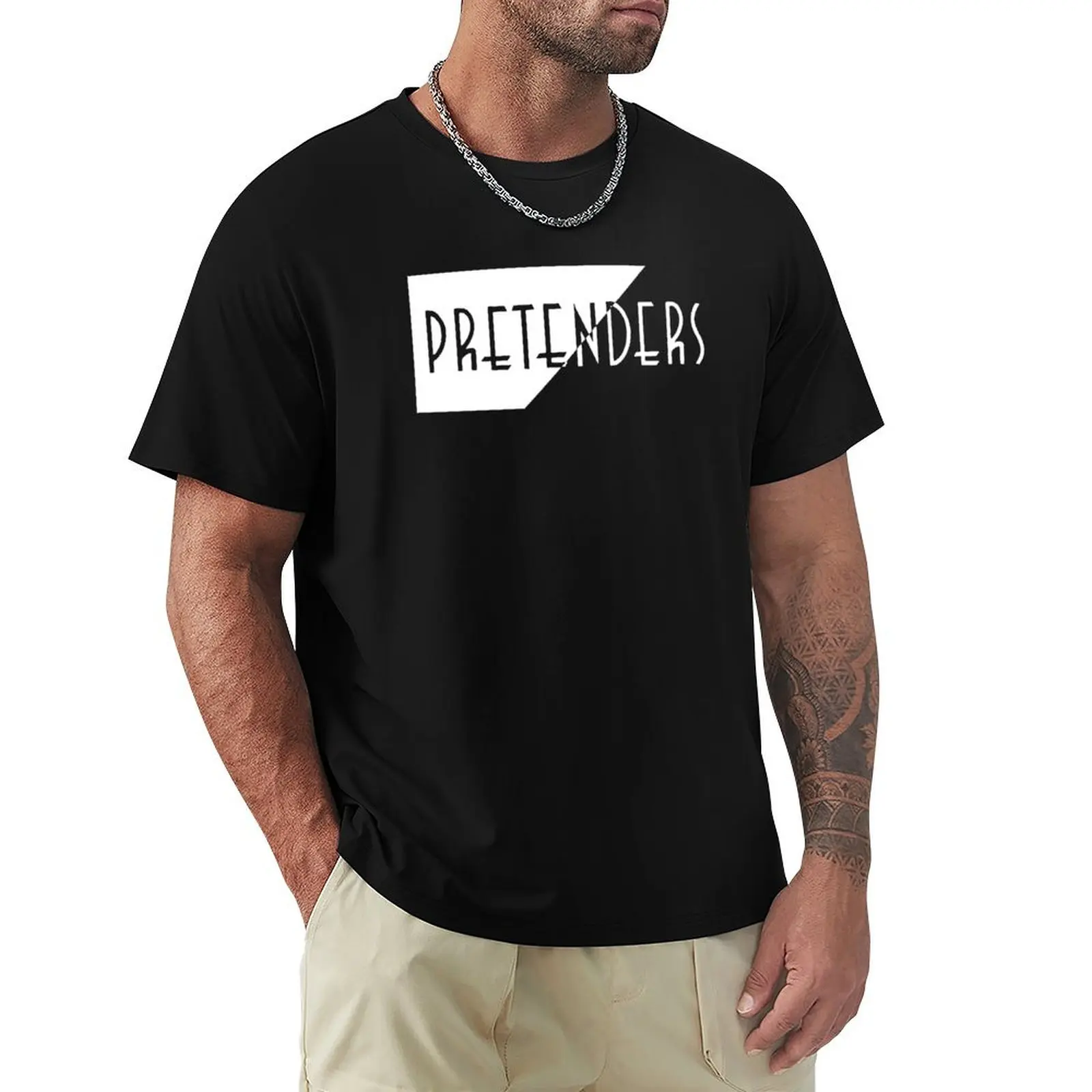 

Pretenders Band T-Shirt graphics oversized Short sleeve tee men