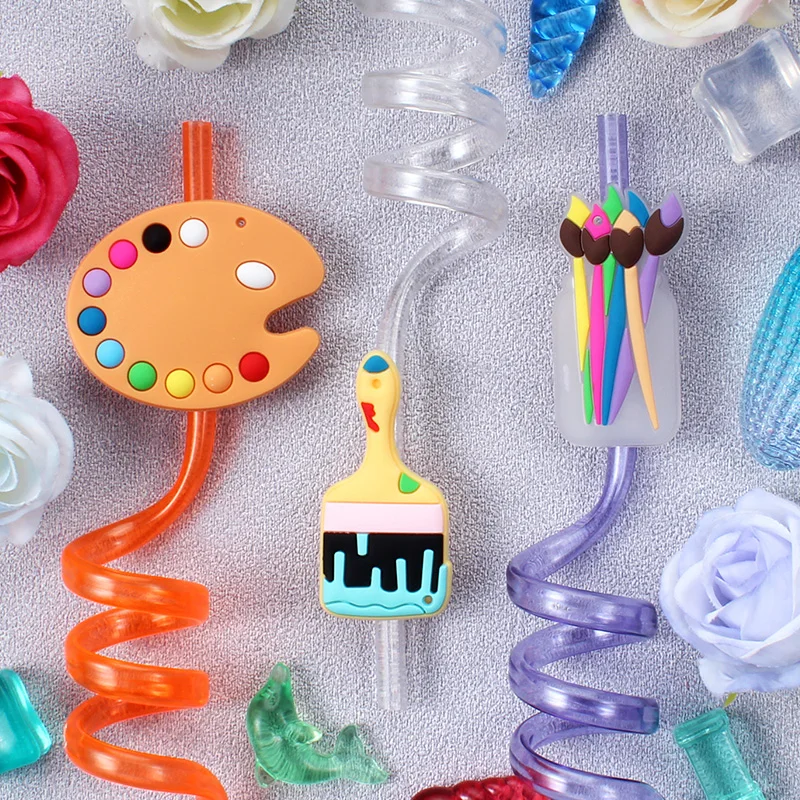 Spiral Art Reusable Straws for Student Parties and Campus Gatherings