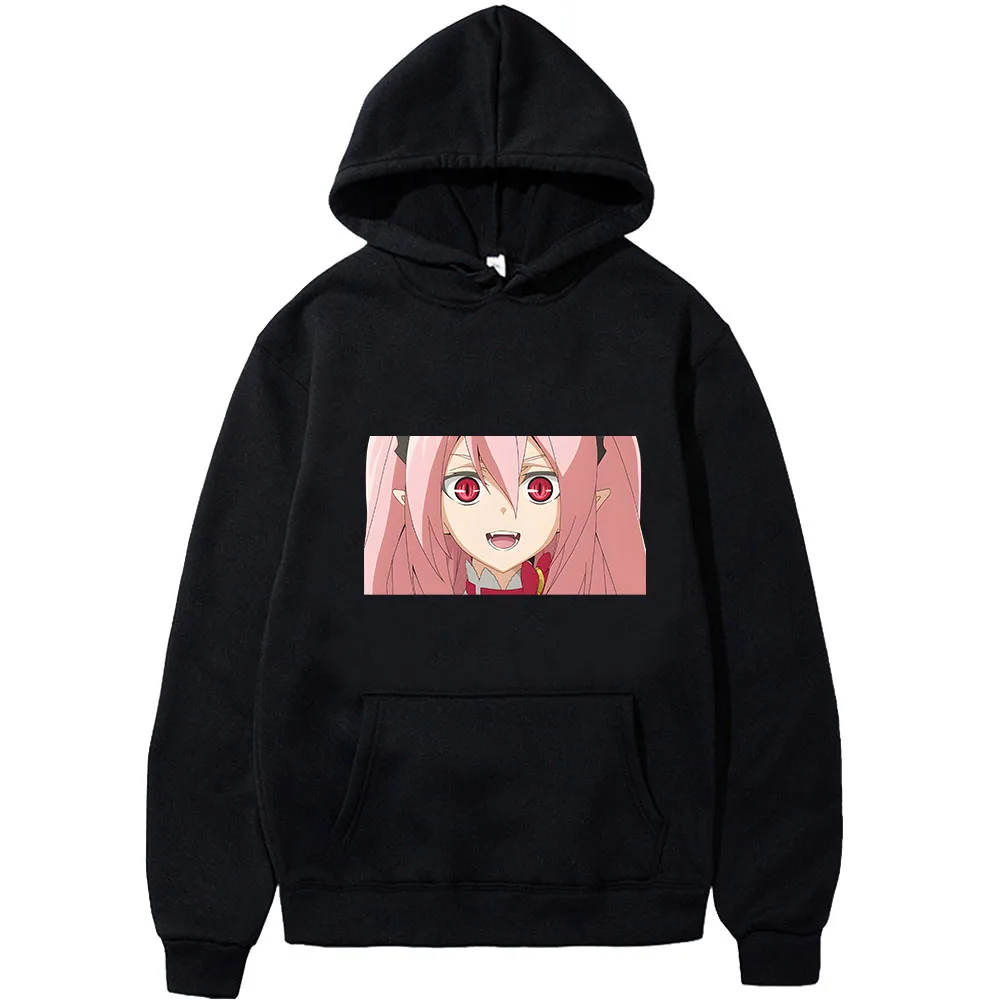 

Seraph of The End Krul Tepes Winter Clothes Women Harajuku Anime Hoodies Casual Manga Cartoon Print Sweatshirts Graphic Pullover