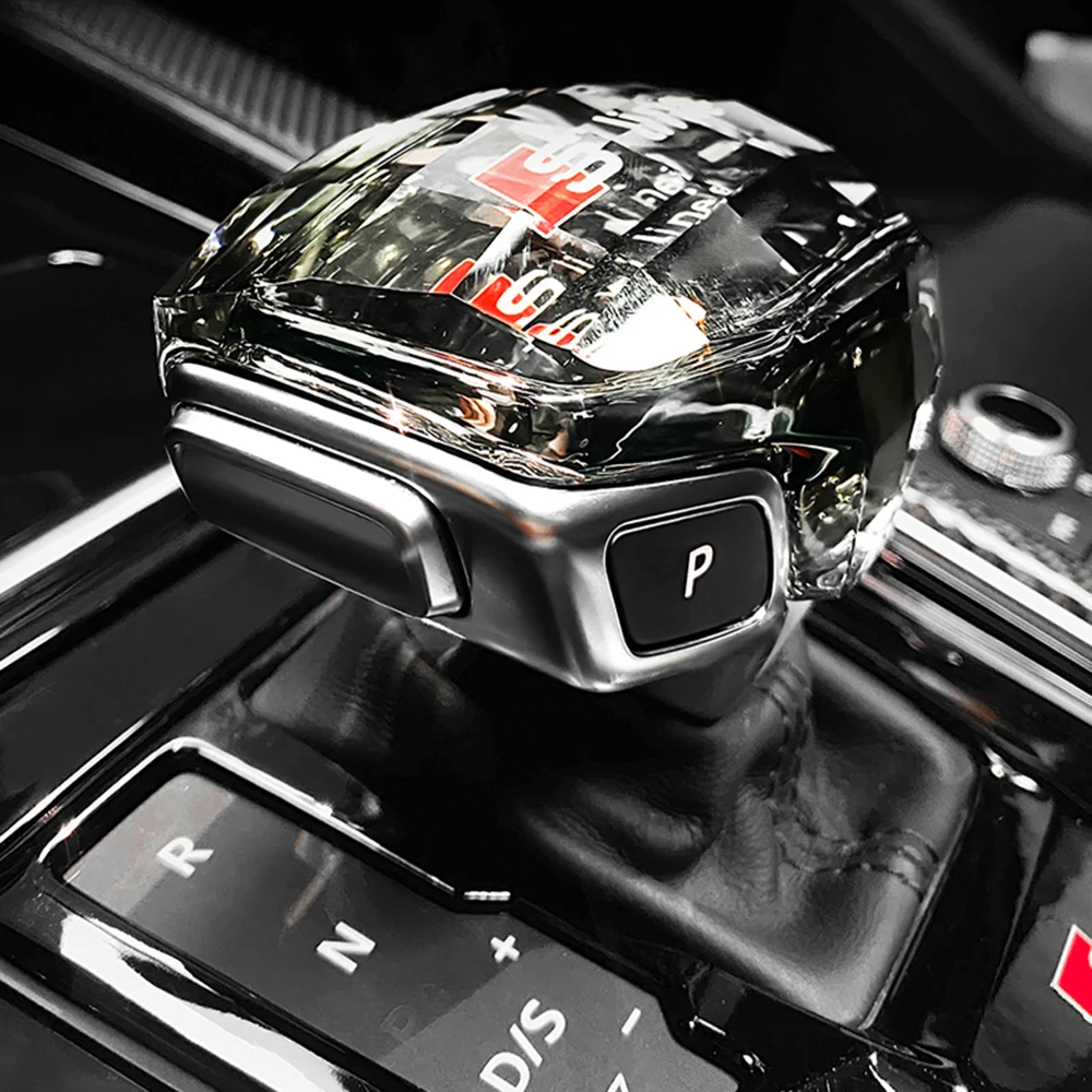 

Ручка переключения передач, прозрачная крышка для AUDI A4 A4L A5 Q5 A6L A7 Q7 A8 Q8