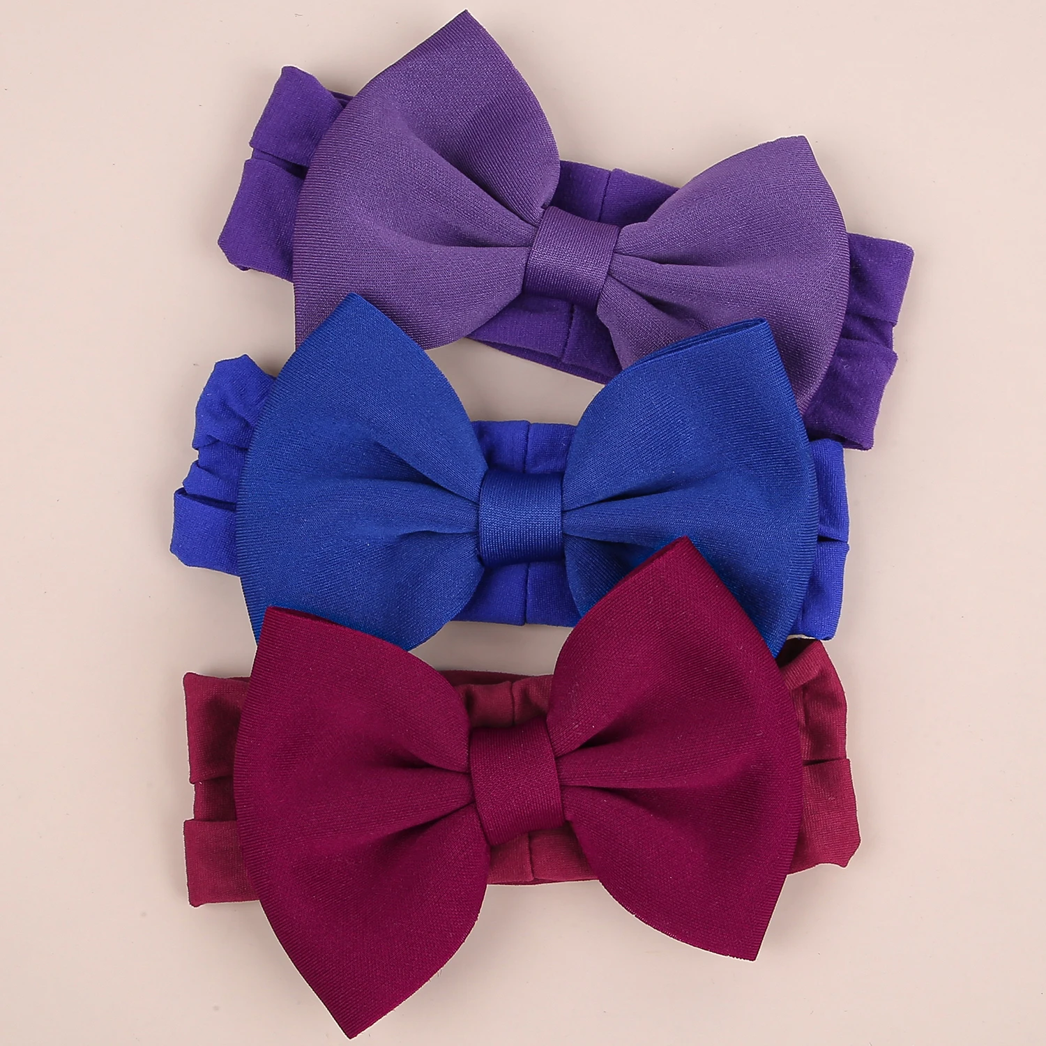 3PCS Baby Headbands Elastic Soft Newborn Hair Bows Headbands for Baby Girl Children Turban Infant Headband Hair Accessories 5