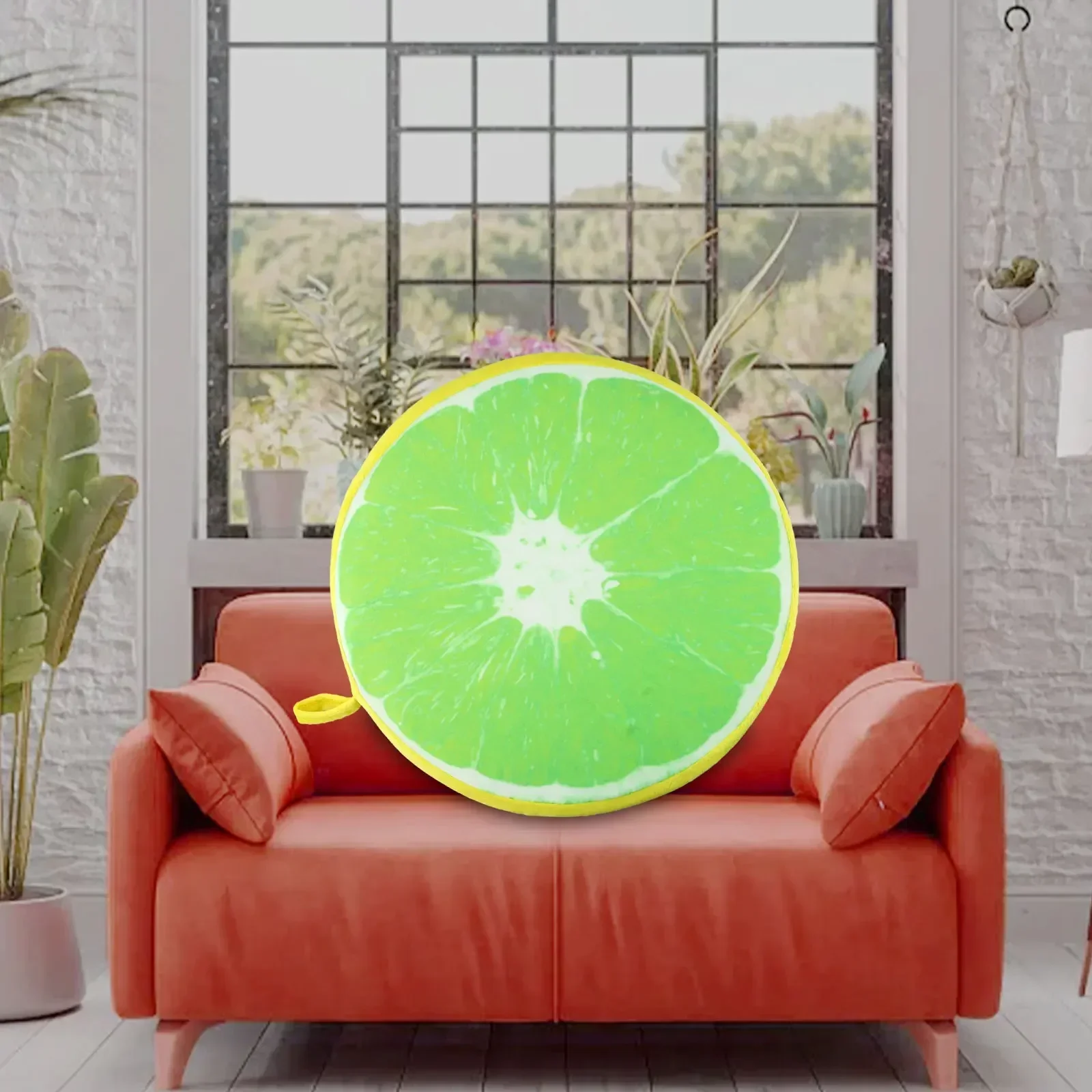 1PC Cushion Garden Chair Cover Floor Fruit Shape Round Decoration Single Pattern Head Pillow Lint-free
