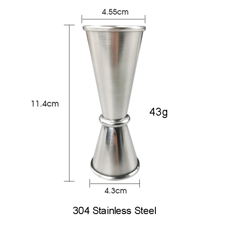 Cocktail Cup Bar Measuring Cup 304 Stainless Steel Glass Ounce Measure  Jigger Kitchen Bartender Bar Tools 2.5oz 75ml Barware - AliExpress