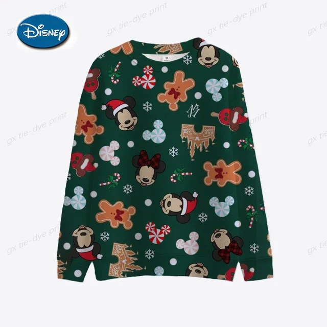 thumbnail image 1 of Sudadera de animación de Disney Mickey Mouse para hombre, sudadera de moda de otoño para niños y niñas, sudadera con estampado 3D de Navidad para mujer, 1 of 5