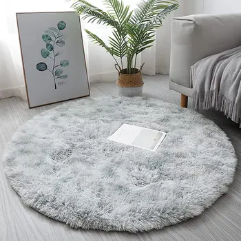 Bubble Kiss Thick Round Rug Carpets for Living Room Soft Home Decor Bedroom Kid Room Plush Decoration Salon Thicker Pile Rug 1