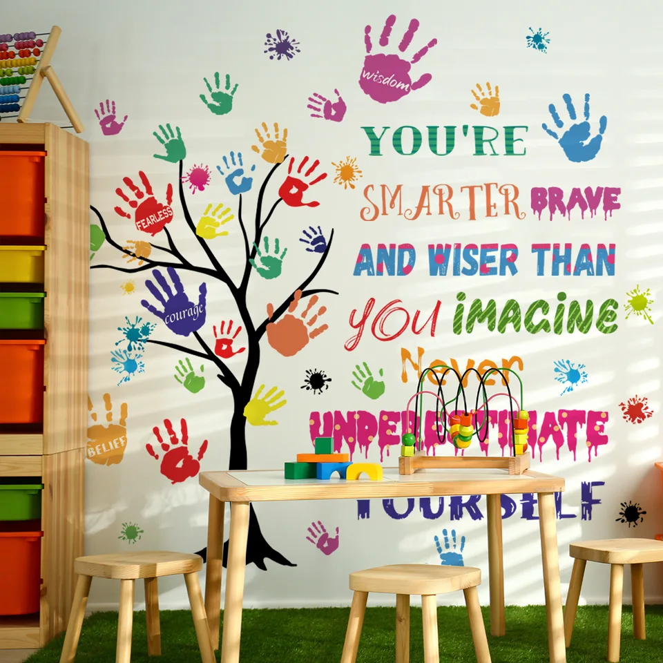 Wall Decals For Kids Aazon.co: Colorful Inspirational Wall Decals ...