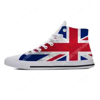 UK England Union Jack British Great Britain Flag Casual Shoes High Top Mens Womens Teenager Comfortable Custom Sneakers 2