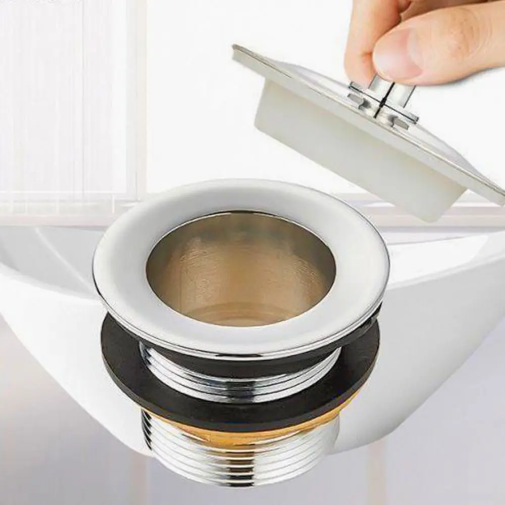 Confezione da 2 tappi di ricambio universali per vasca da bagno e lavello da cucina con catena in acciaio inossidabile (dimensioni da 4,2 cm a 4,5 cm, catena 41,9 cm
