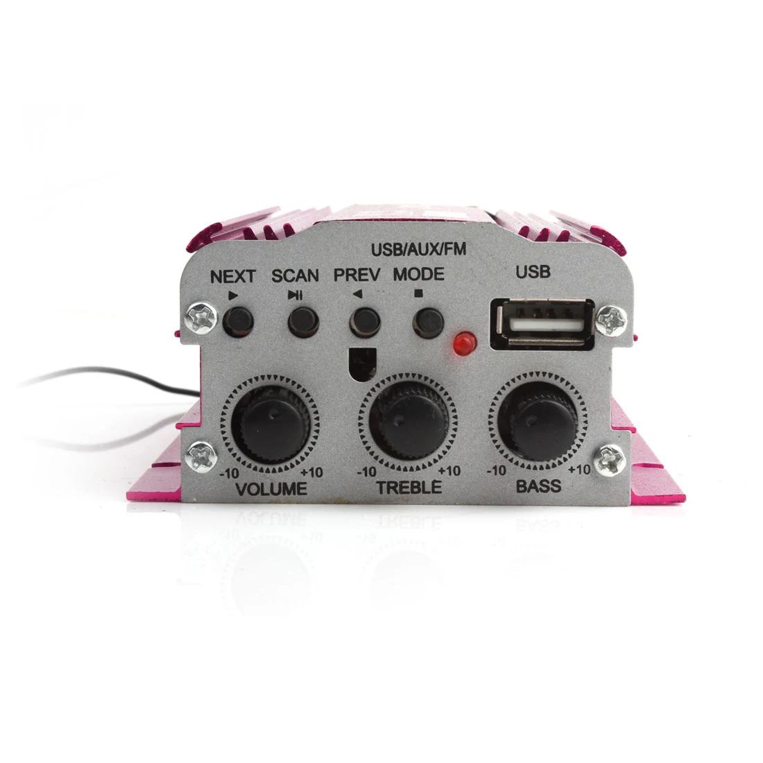 700 500W Digital Car Motorcycle 2 Channels Audio AMP Amplifier FM Stereo Radio with Remote Support USB MP3 FM Input