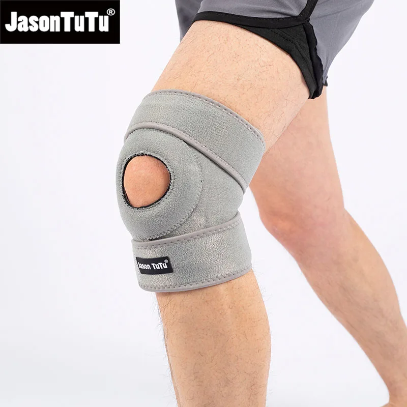 1 PCS Knee Support Brace Open Patella Design Adjustable Hook and Loop Closure for Running Biking Aerobics Fitness
