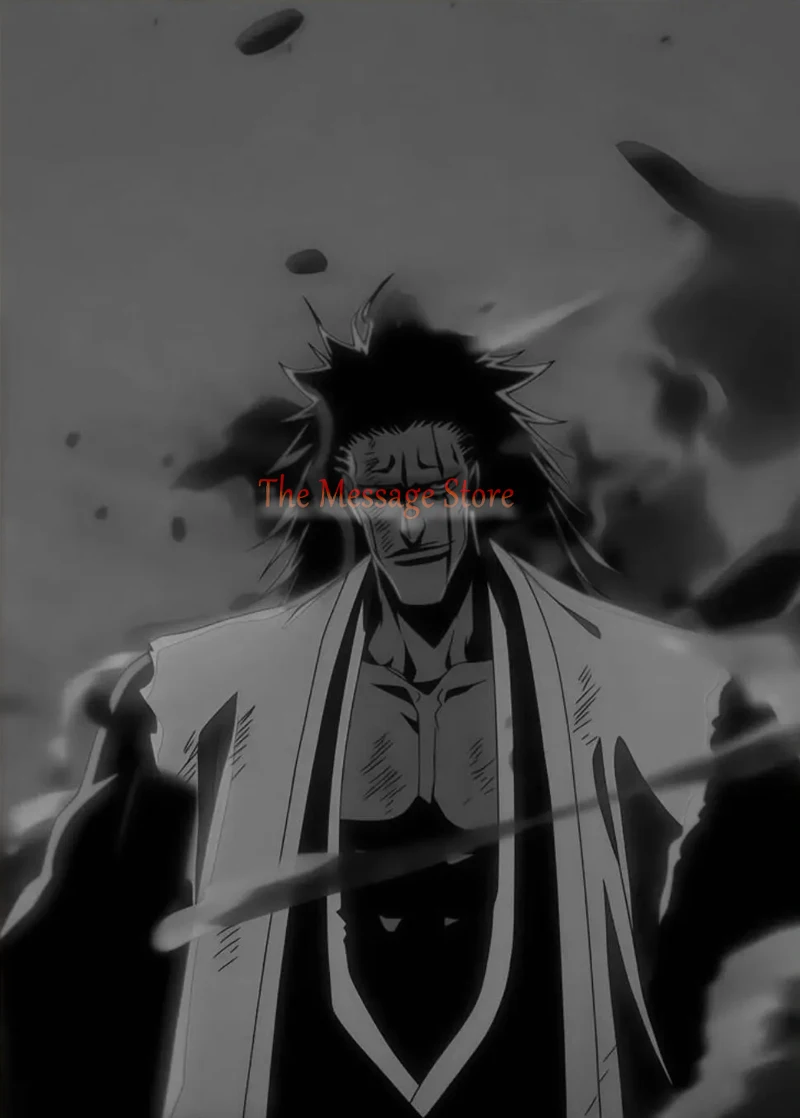 Japanese Manga Bleach Black and White Anime Characters Poster Canvas Print Wall Art