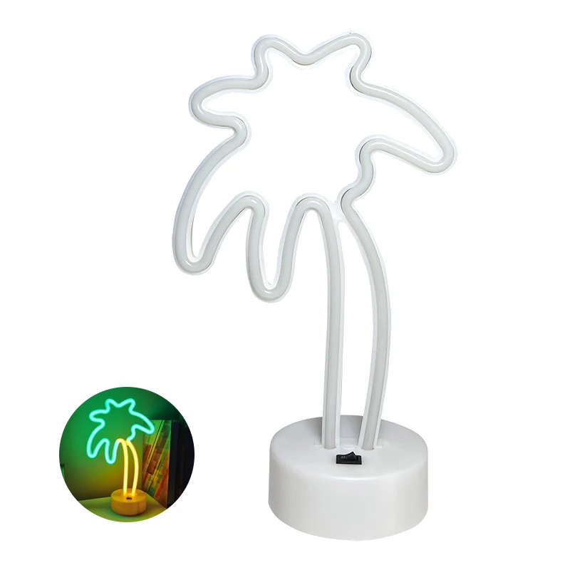 Vibrant LED Neon Wall Decor Light - Battery Powered Decorative Lighting for Bedrooms and Living Rooms