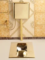 #Golden Toilet Flushing Cistern Ceramic Toilet Anti-Blocking Deodorant Concealed Squat Toilet Squat 2