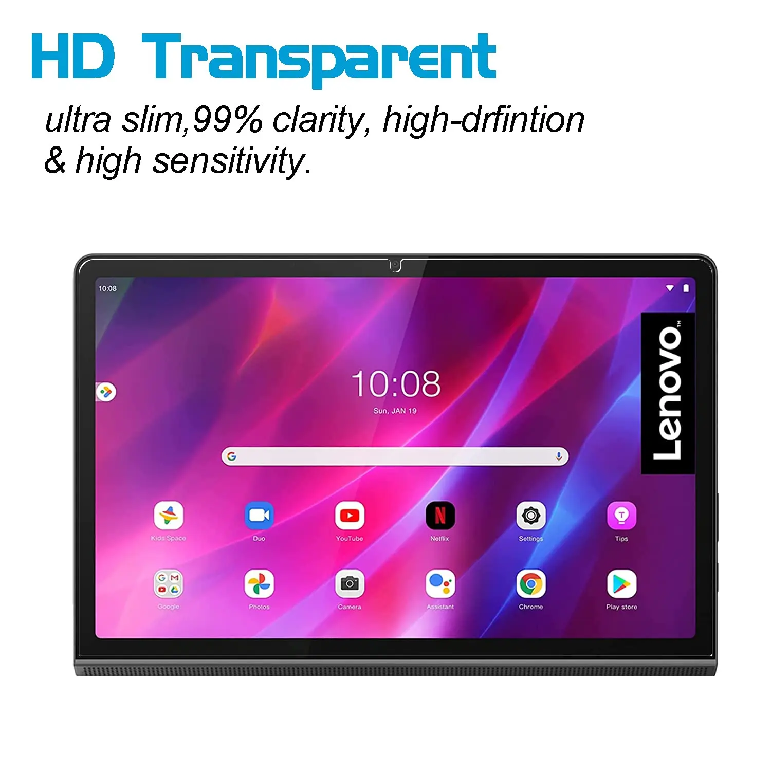 Screen Protector for Lenovo Yoga Tab 11 2021 (YT-J706F) Easy Installation Tempered Glass Film for Lenovo Yoga Tab 11 (11.0 Inch) 2