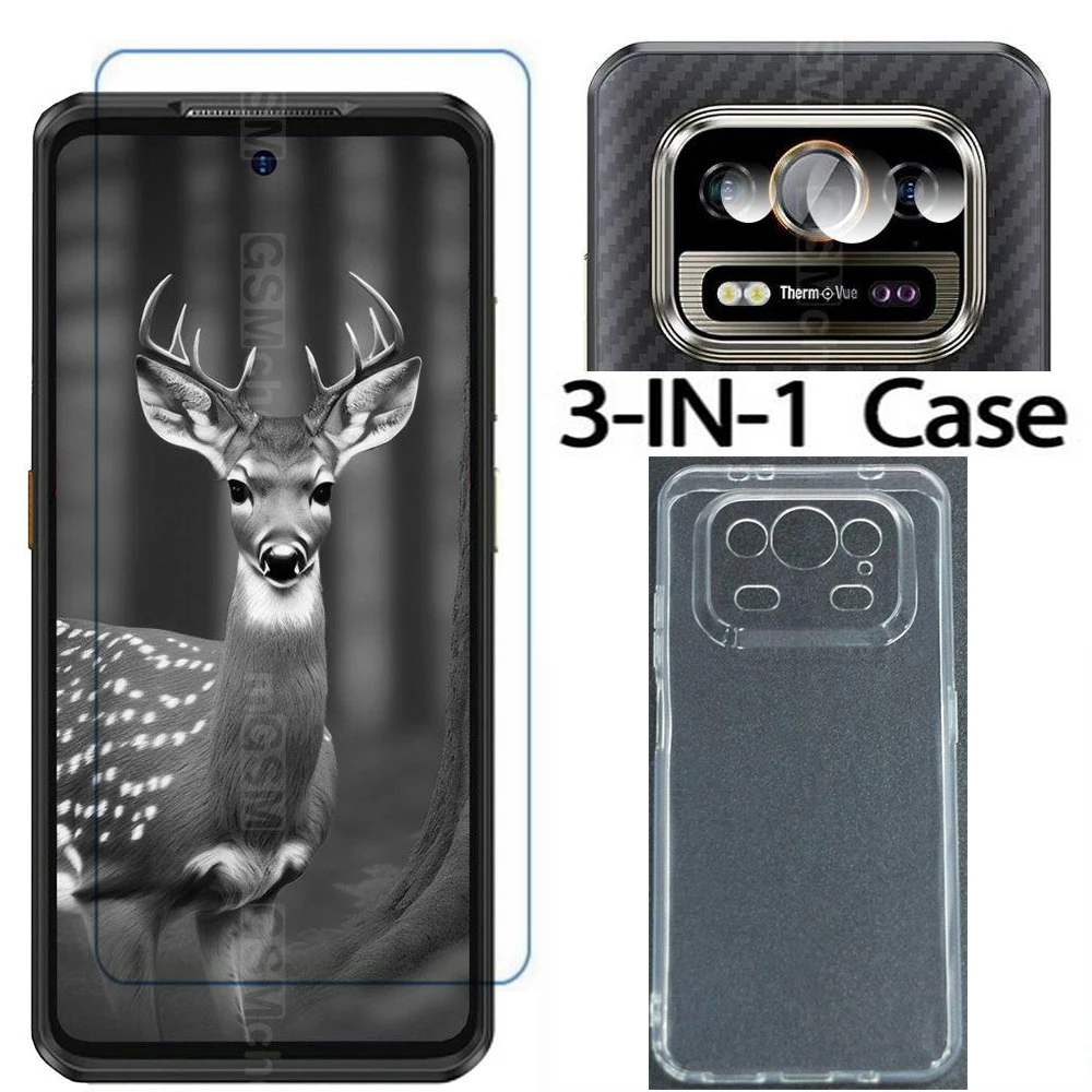 Premium Protective Glass Cover Case & Tempered Screen Protector