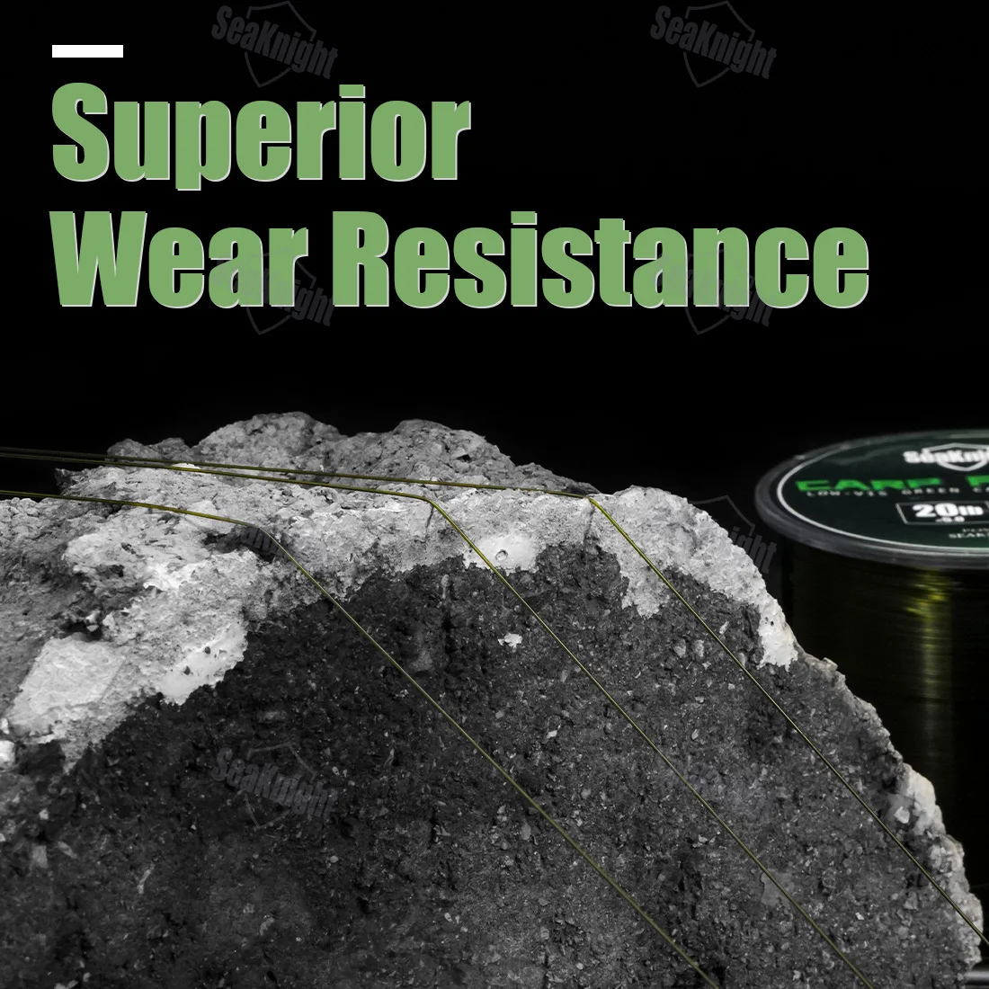 SeaKnight Brand CARP Nylon Fishing Line 500M anti-wear Smooth & Strong for CARP Fishing 10-25LB Dark Green INVISIBLE UNDERWATER