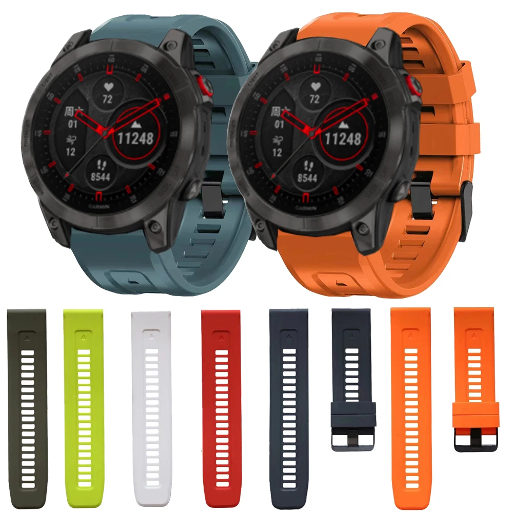 Other - Bracelet en silicone attache rapide, 22mm, noir pour votre Garmin  Fenix 7/Epix - Accessoires montres connectées - Rue du Commerce