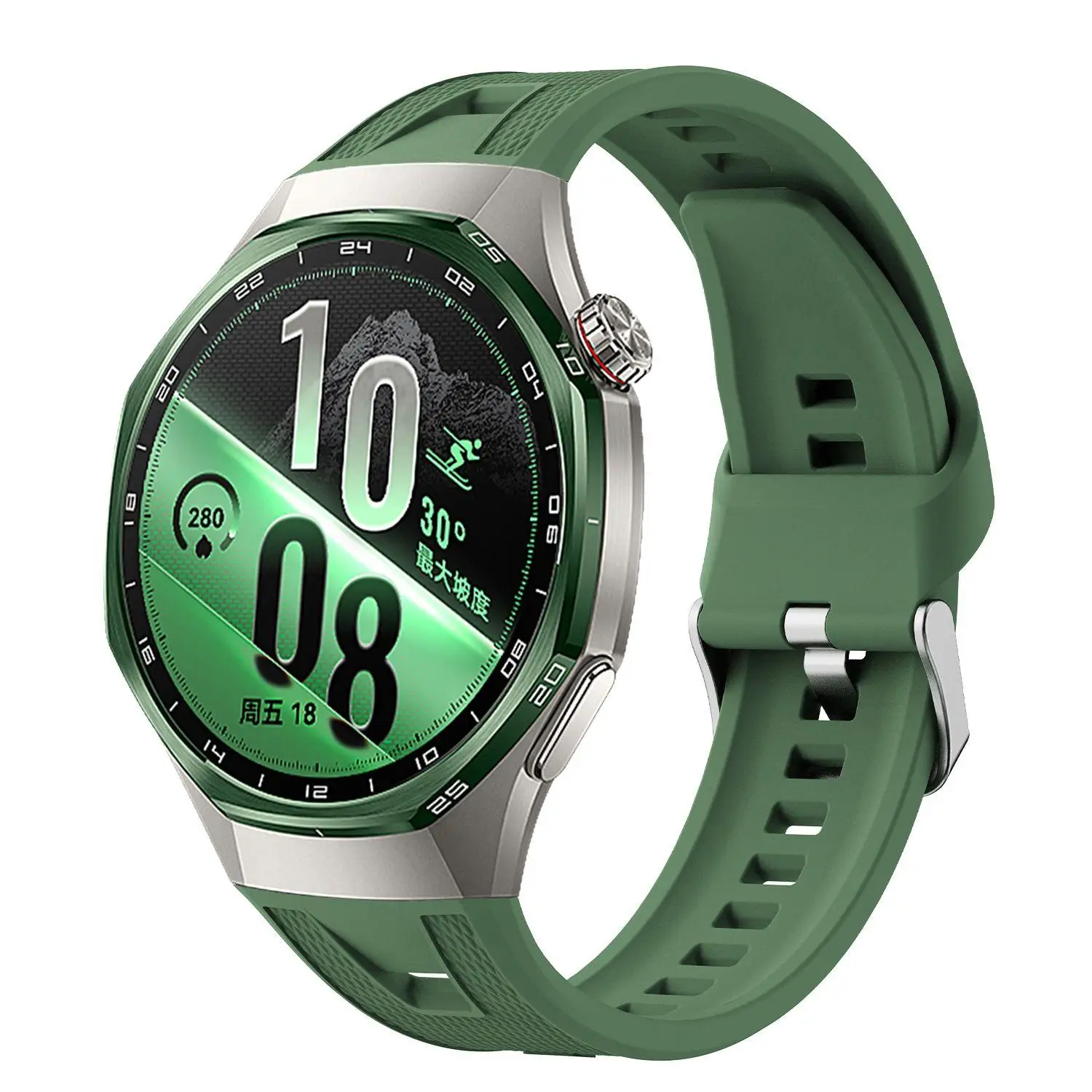 Premium Silicone Sports Band - 22mm Watch Strap Bracelet Accessory