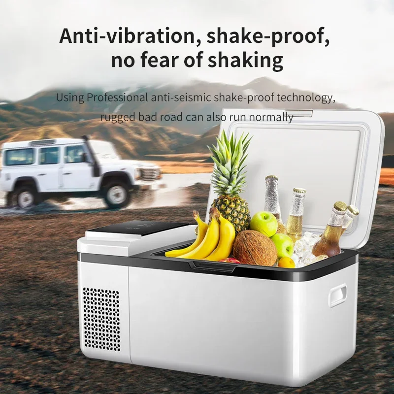 Fast Cooling 12v 24v Portable Freezer Camping Fridge Cooler Refrigerated Trucks Car 2
