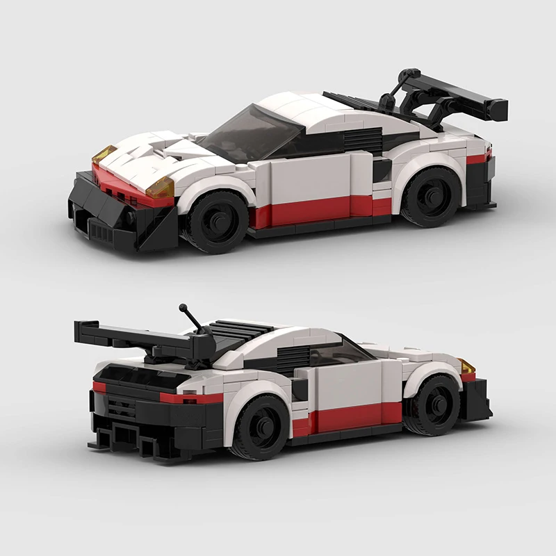 2025 새로운 MOC 터보 시티 테크니컬 스피드카 스포츠 레이싱 자동차 레이서 빌딩 블록 교육용 장난감 친구 선물