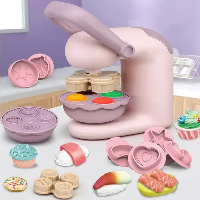 Children's Homemaking Pasta Mechanical Toy Diy Clay Creative Shape Colored Clay Shape Children's Family Game Toy Gift 2