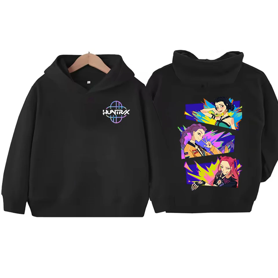 Felpa Con Cappuccio K-Pop Per Bambini - Stile Y2K Streetwear, Cotone Morbido, Taglie 3-12 Anni